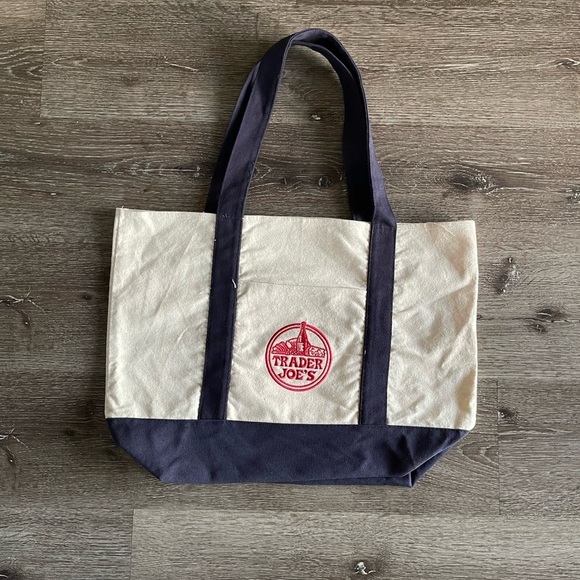 trader joe’s Accessories - Trader Joe's Canvas Tote with Red Logo